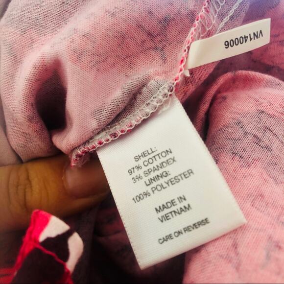 NEW YORK & CO White Pink Floral Tank Cutout Open Back Knee Length Midi Dress 4 - Picture 7 of 8